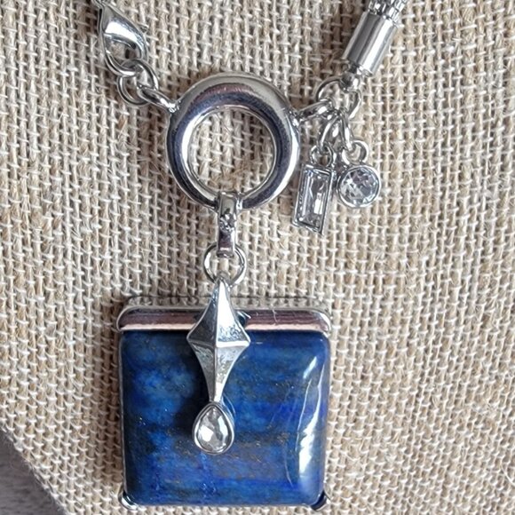 Lapis Lazuli, Austrian Crystal Necklace - Picture 4 of 4